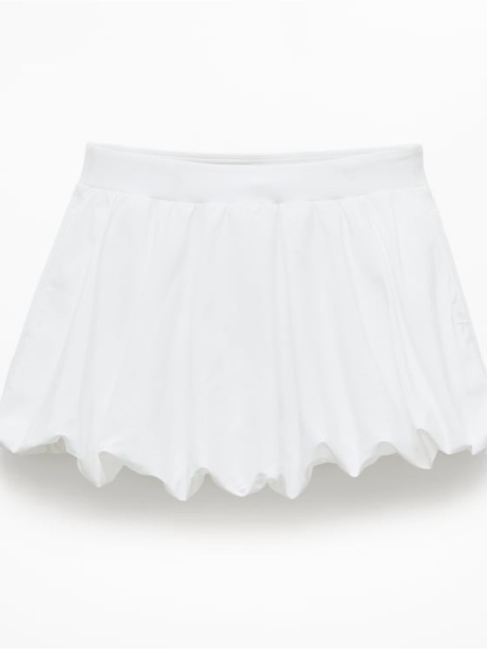 NWT Athleta Girl Bubble Hem Parachute White Skort Sz 16. - Picture 5 of 8